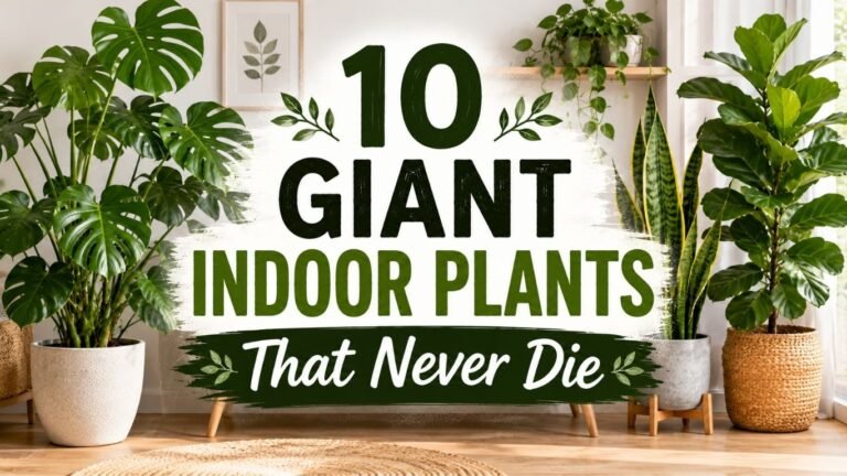 10 Giant Indoor Plants That Never Die