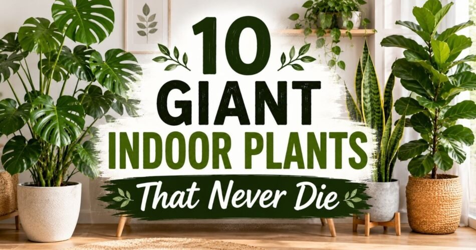 10 Giant Indoor Plants That Never Die