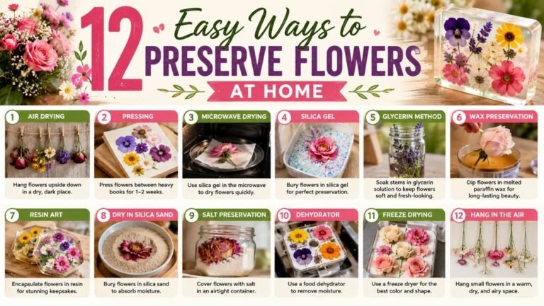 12 Easy Ways to Preserve Flowers at Home