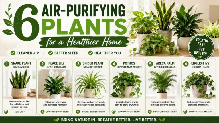 6 Air Purifying Plants for a Healthier Home