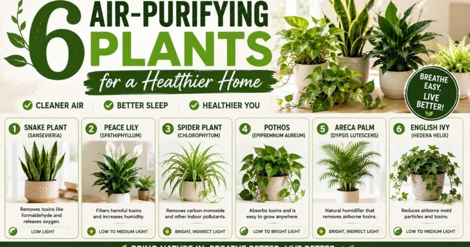 6 Air Purifying Plants for a Healthier Home