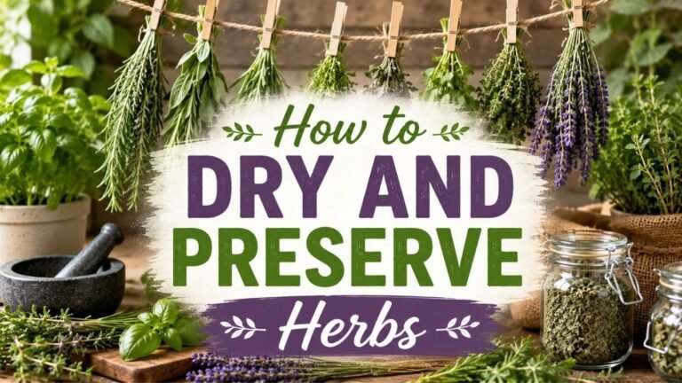 How to Dry and Preserve Herbs: A Complete Guide for Home Gardeners