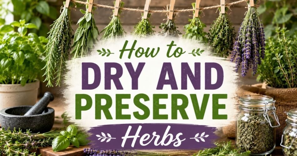 How to Dry and Preserve Herbs