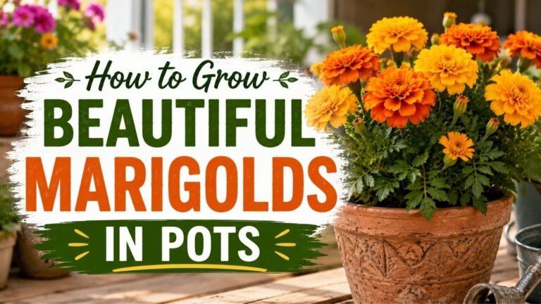 How to Grow Beautiful Marigolds in Pots
