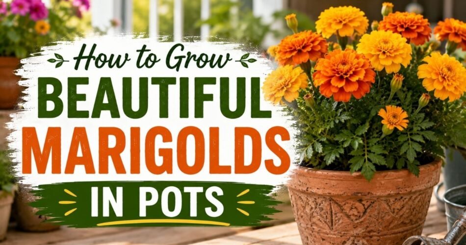 How to Grow Beautiful Marigolds in Pots