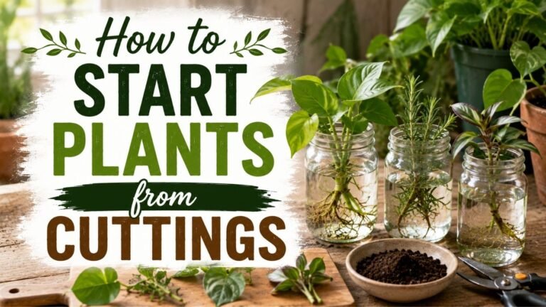 How to Start Plants from Cuttings: A Complete Beginner’s Guide