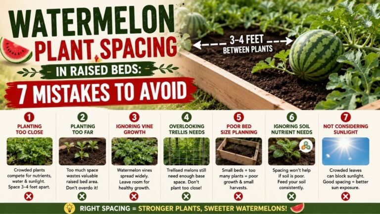 Watermelon Plant Spacing in Raised Beds: 7 Mistakes to Avoid