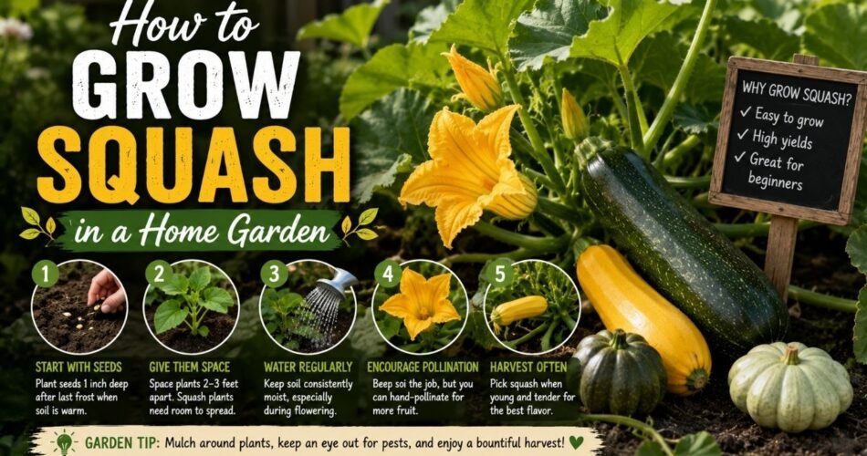 How to Grow Squash in a Home Garden
