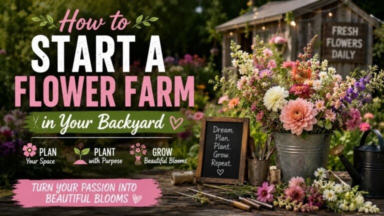 How to Start a Flower Farm in Your Backyard