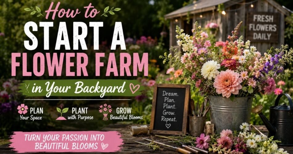 How to Start a Flower Farm in Your Backyard