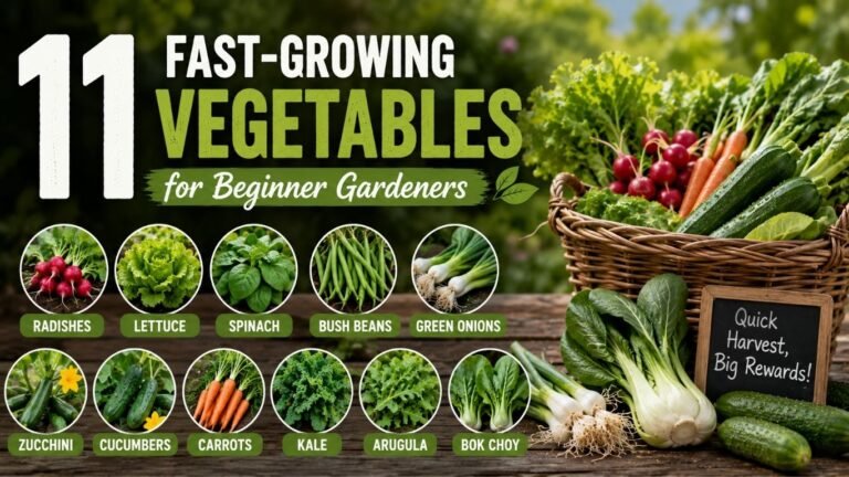 11 Fast Growing Vegetables for Beginner Gardeners