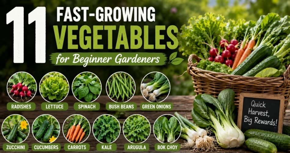 11 Fast Growing Vegetables for Beginner Gardeners