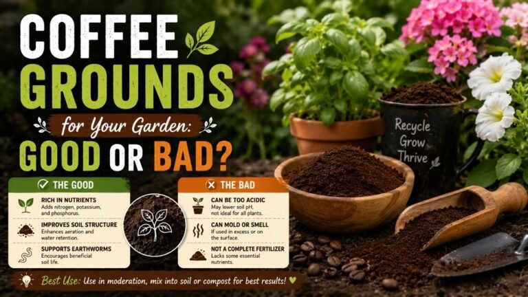 Coffee Grounds for Your Garden: Good or Bad?
