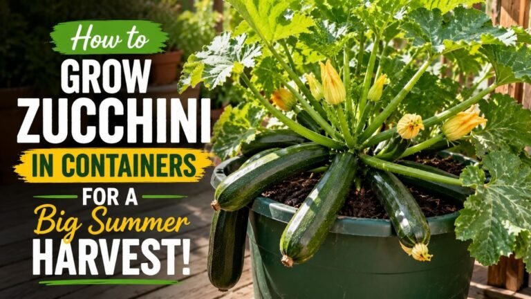 How to Grow Zucchini in Containers for a Big Summer Harvest