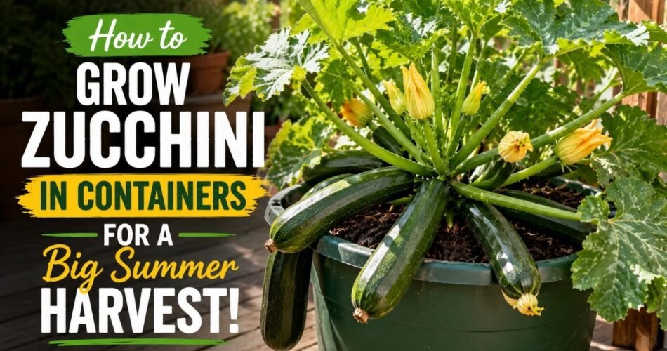 How to Grow Zucchini in Containers