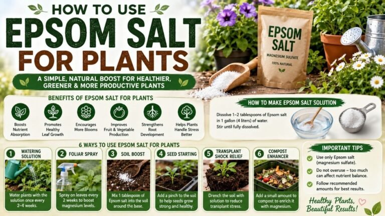 How to Use Epsom Salt for Plants: Benefits, Uses, and Mistakes to Avoid