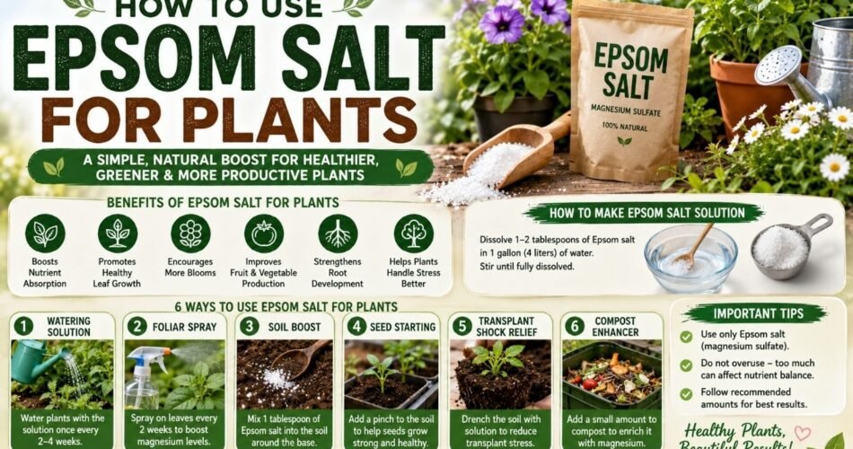 How to Use Epsom Salt for Plants
